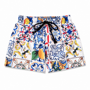 Bermuda uomo stampa siciliana - maiolica