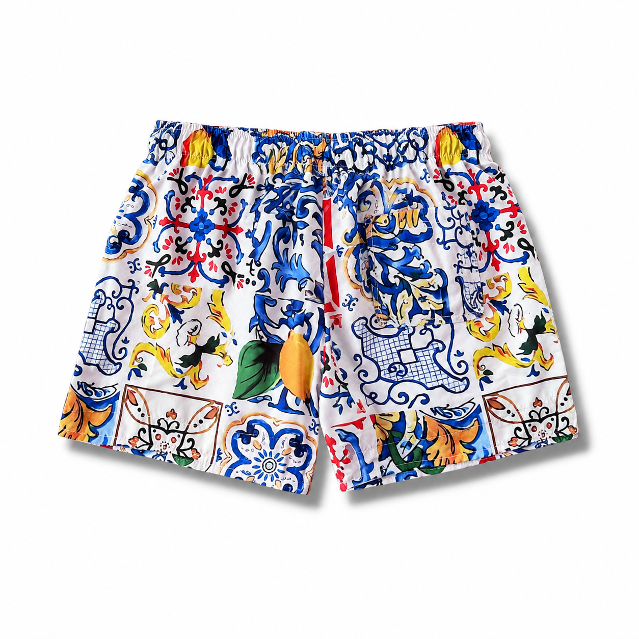 Bermuda uomo stampa siciliana - maiolica
