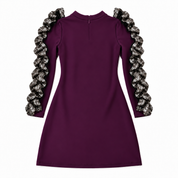 Green ruffled dress for girls